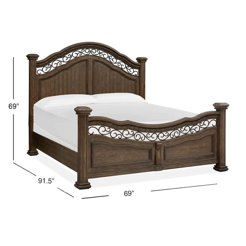 Magnussen Home Durango Willadeene Brown Panel Bed