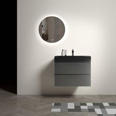 30" Bathroom Vanity with Sink Storage Wall Mounted Floating Vanity