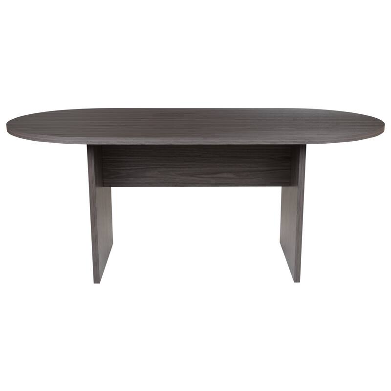 6 Foot (72 inch) Classic Oval Conference Table - Meeting Table
