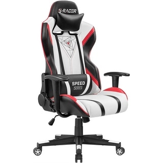 Homall Gaming Chair Racing Office Chair High Back PU Leather Computer Desk Chair Executive and Ergonomic Swivel Chair