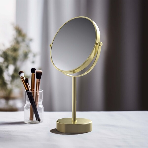 Circular Free Standing Magnifying Make Up Mirror Bed Bath Beyond 39503258