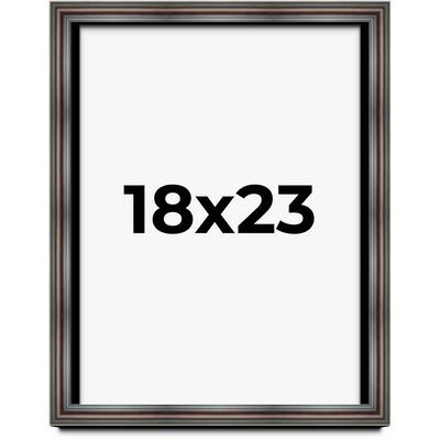 18x23 Shadow Box Frame Brown Cherry | 2.625 Inches Deep Pine Wood