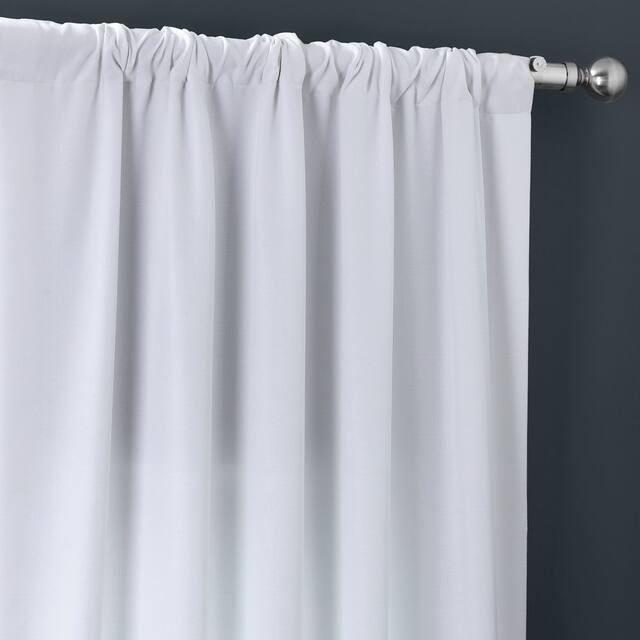 Exclusive Fabrics Italian Faux Linen Curtain (1 Panel)