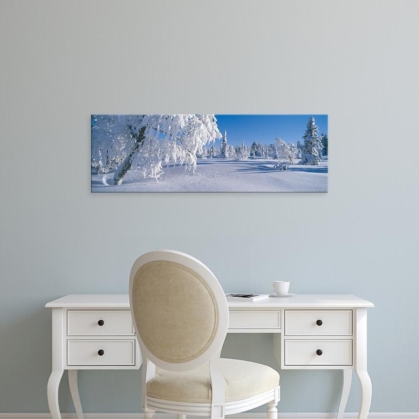Easy Art Prints Panoramic Images's 'Winter Trees Sweden' Premium Canvas Art