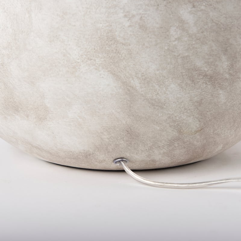 Mehdi Cream Ceramic w/Cream Fabric Shade Table Lamp