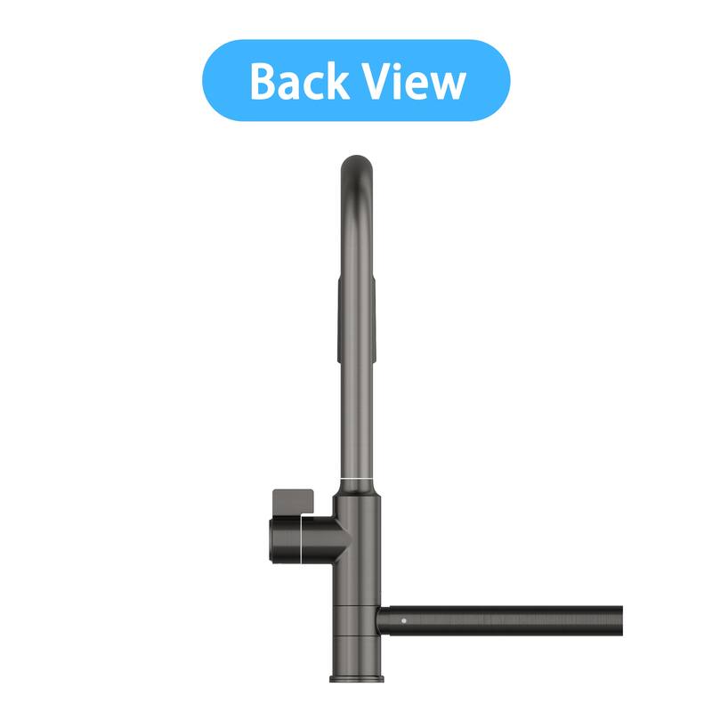 Versatile Bathroom Faucet with Extendable Sprayer and Swivel Spout