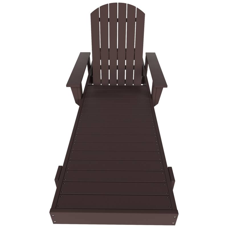 Polytrends Altura Poly Eco-Friendly All Weather Reclining Chaise Lounge with Arms