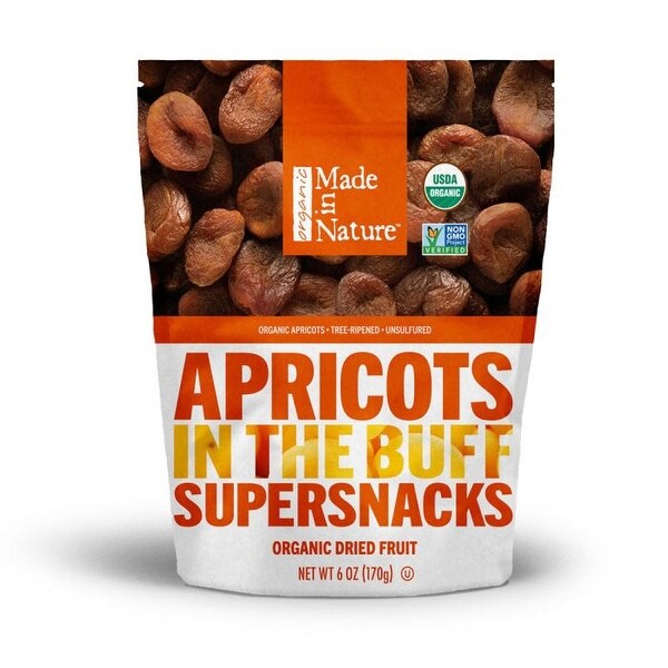 Made In Nature Organic Dried Apricot, 6 Ounce -- 12 per case.