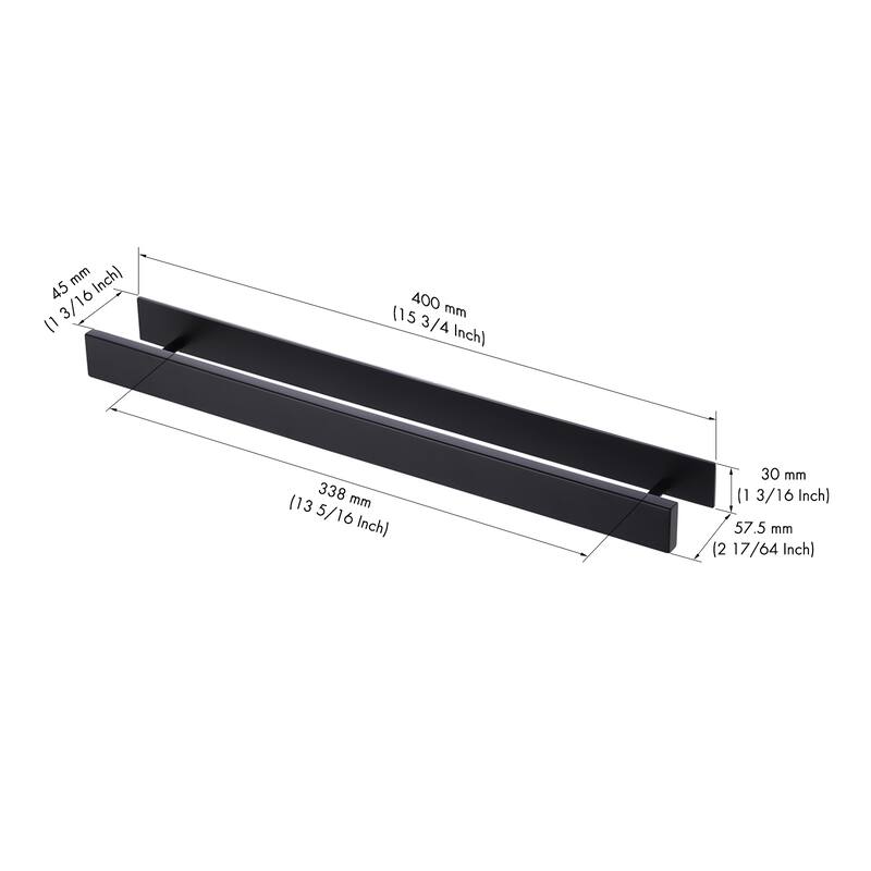 16-Inch Modern Adhesive Towel Bar