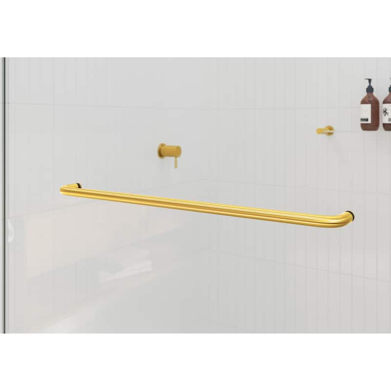 Glass Warehouse 2DSL-60 Polaris 78" High x 60" Wide Bypass Frameless