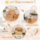 preview thumbnail 8 of 29, Costway 3-in-1 Kids Convertible Storage Bench Wood Activity Table and - See Details