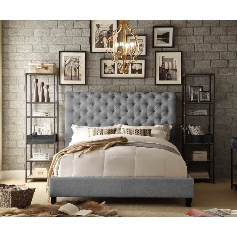 Vesta Chesterfield Tufted Upholstered Low Profile Standard Bed By Moser Bay