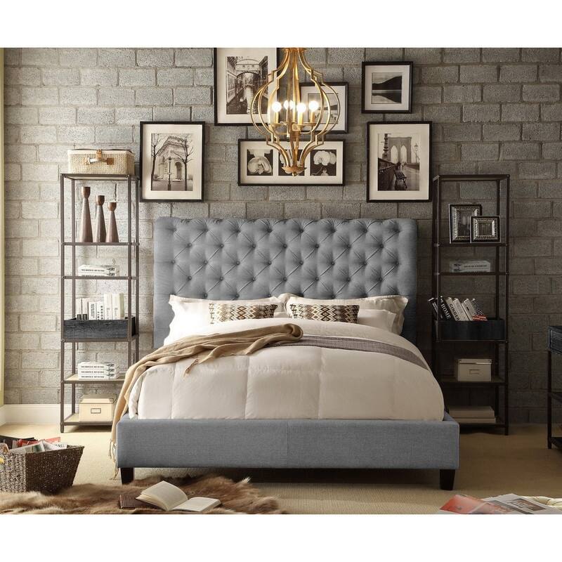 Vesta Chesterfield Tufted Upholstered Low Profile Standard Bed By Moser Bay