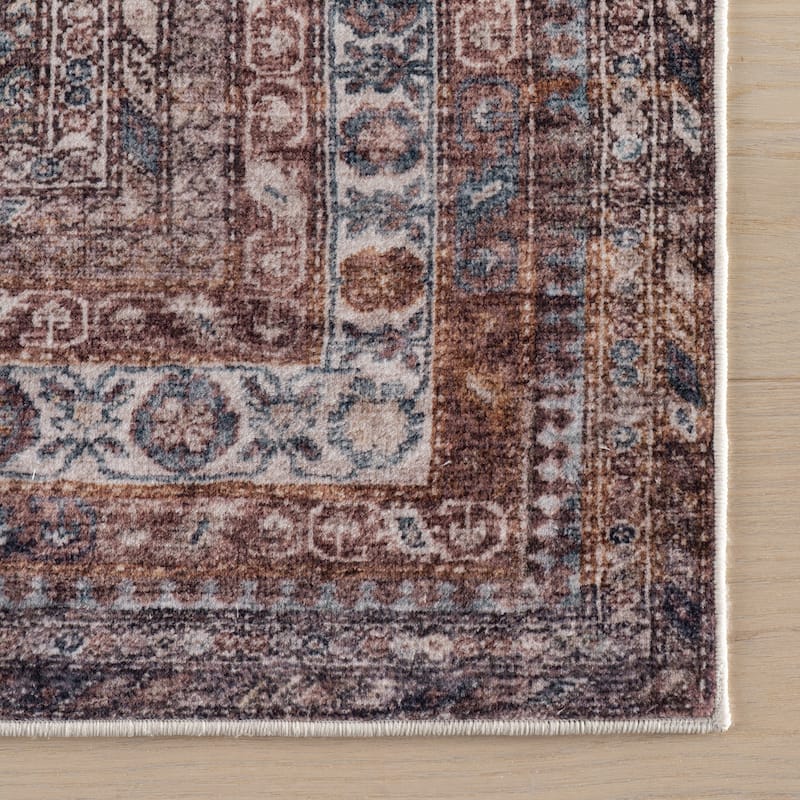 Nuloom Vionnet Bordered Traditional Washable Area Rug