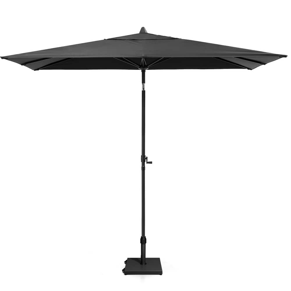 Pellebant Outdoor 9 x 5 FT Patio Market Umbrella Rectangular with Wheels Base