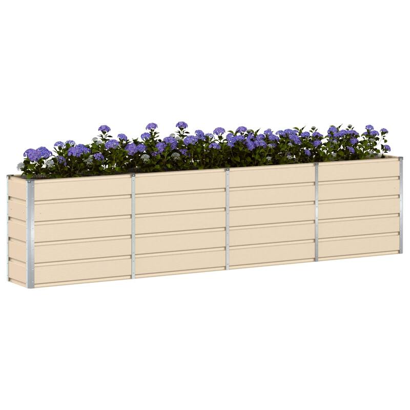 vidaXL Planter in Steel - 39.37 x 15.75 x 17.72"