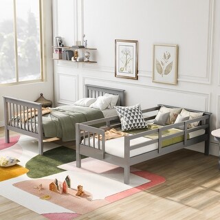 Stairway Twin-Over-Twin Bunk Bed with Storage and Guard Rail with Storage