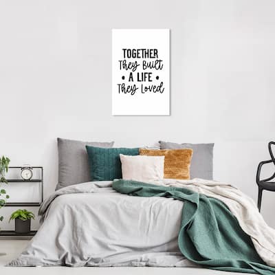 Wynwood Studio Canvas Typography and Quotes Together They Built Black and Wall Art Canvas Print