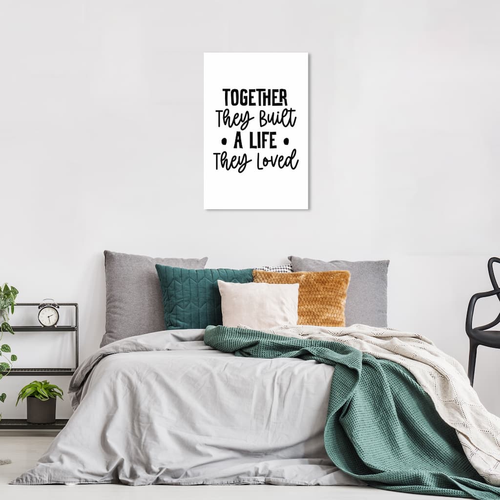Wynwood Studio Canvas Typography and Quotes Together They Built Black and Wall Art Canvas Print