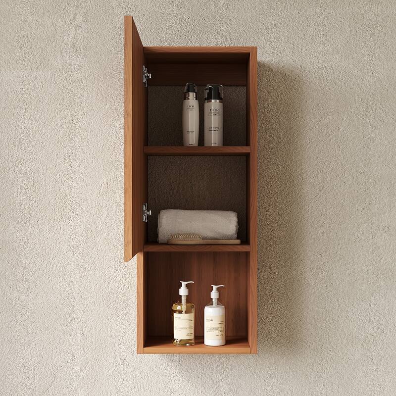35" Tall Bathroom Wall Mounted Cabinet