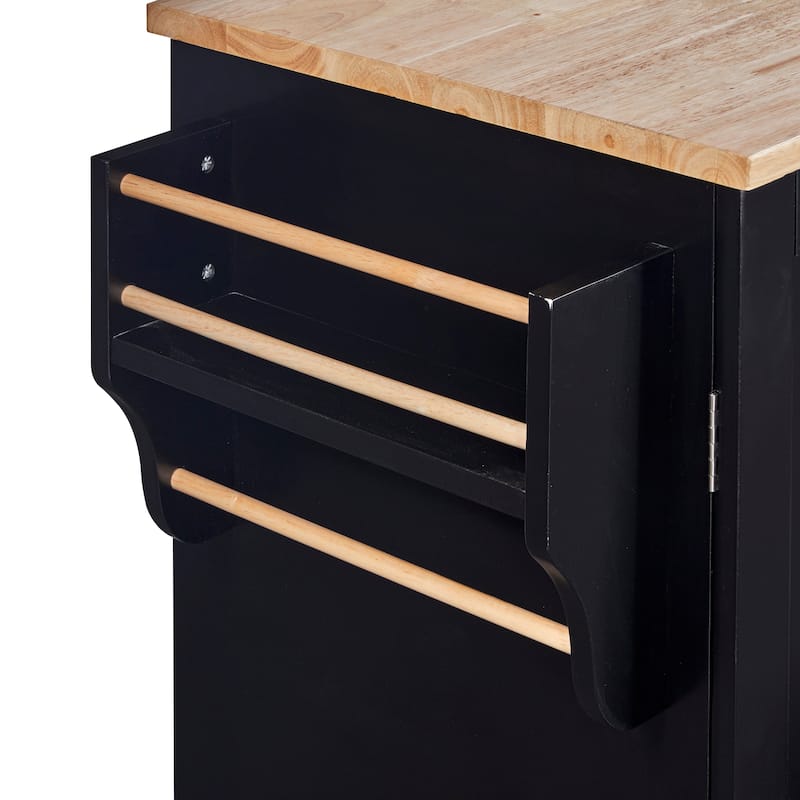 A Mobile Kitchen Island,Storage, Adjustable Shelves, Wheels