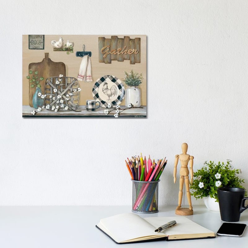 iCanvas "Farmhouse Kitchen" by Pam Britton Canvas Print - 8x12x0.75