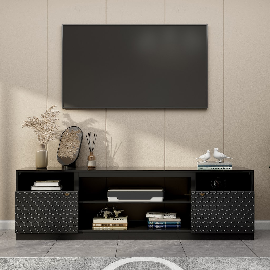 70" MDF Morden TV Stand Fits TVs up to 75 in.