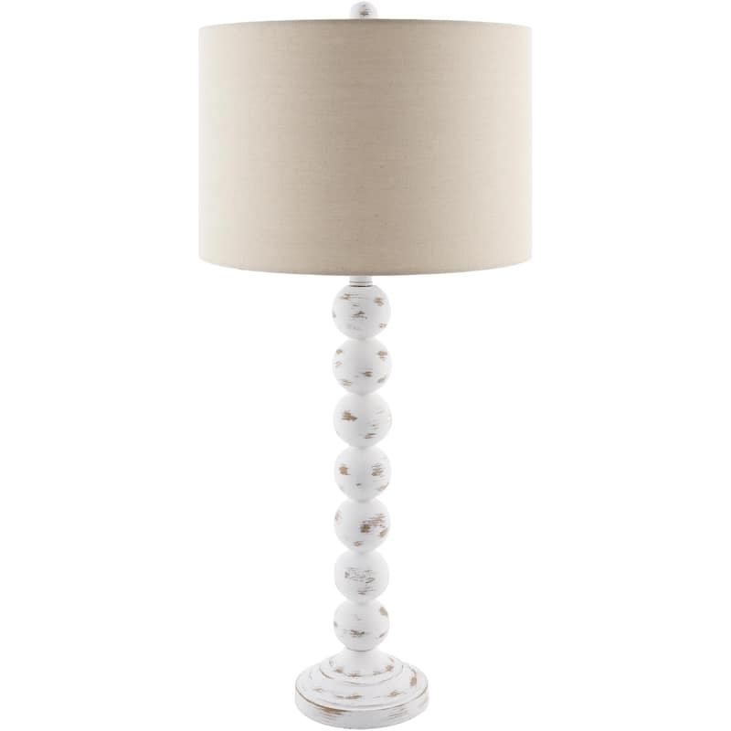 Livabliss Zelda Traditional Accent Table Lamp - White/Grey