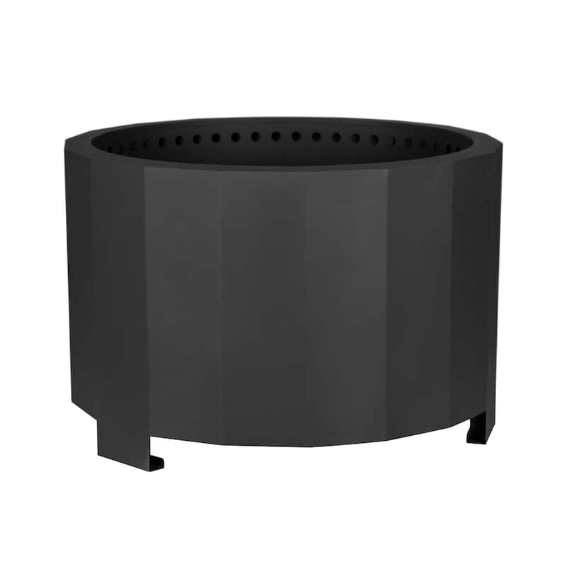 Commercial Grade 27" Outdoor Smokeless Wood Burning Portable Fire Pit - 27"D x 27"W x 17.75"H