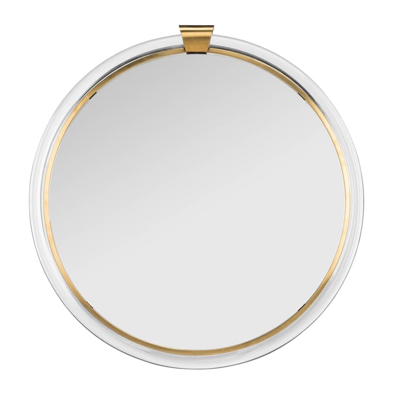 SAFAVIEH Couture Donzel Acrylic Mirror - Clear - 26 In W x 26 In D x 1.19 In H