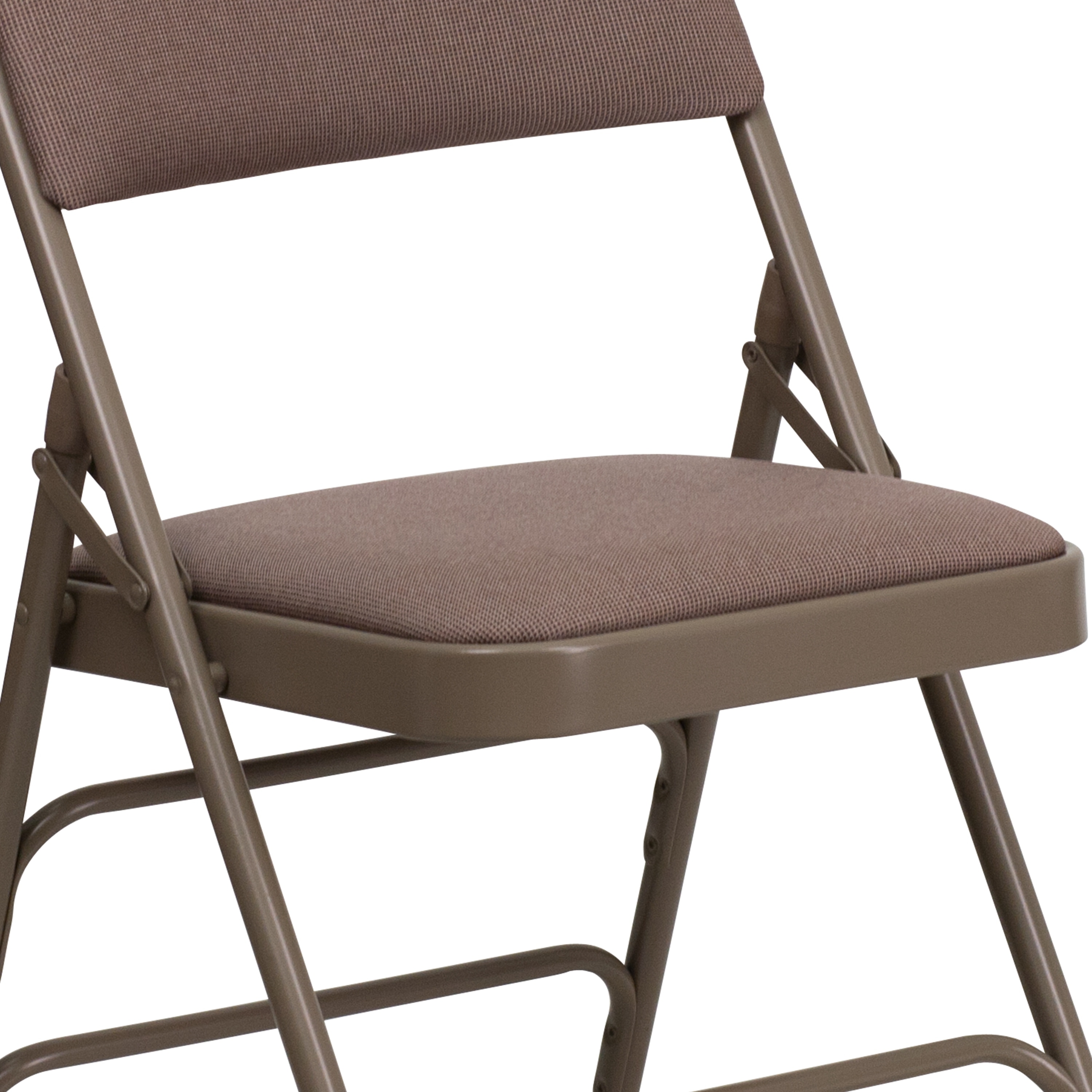 Realspace Upholstered Padded Folding Chair Tan