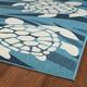 Ambrosi Sea Turtles Novelty Indoor/ Outdoor Area Rug