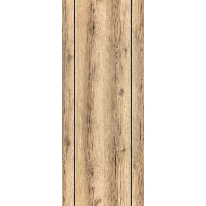 Slab Barn Door Panel 28 x 80 Planum 0017 Oak with Sturdy Finished - 28" x 96"