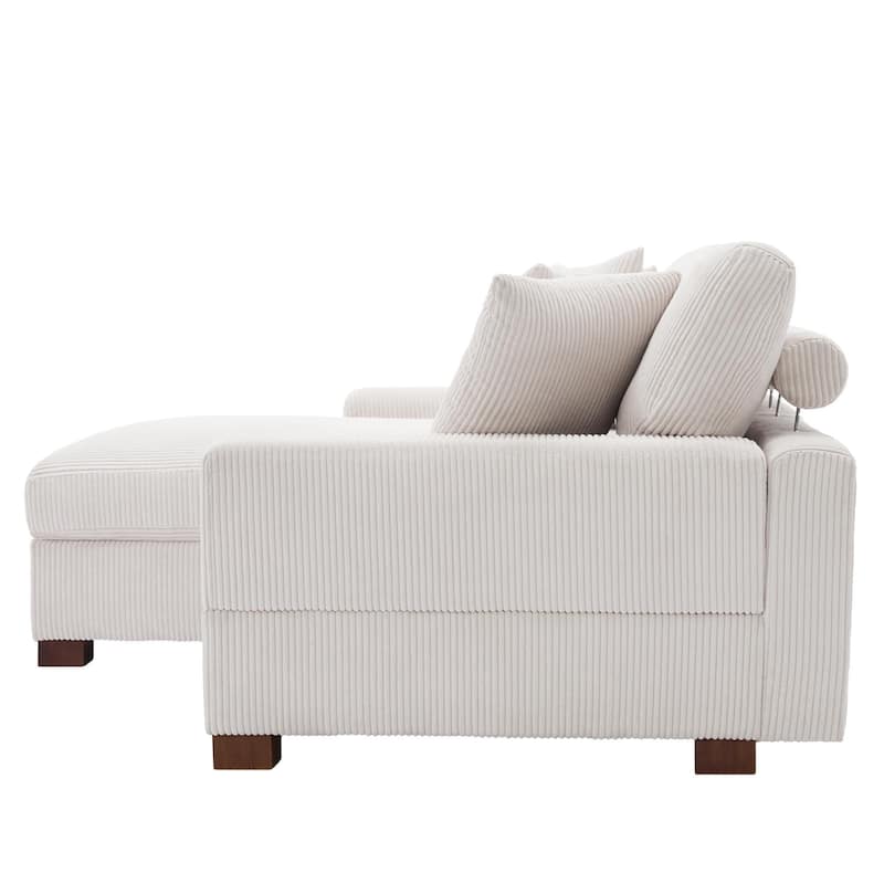 Modern Oversized Modular Sectional Sofa Set With Pillows
