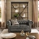 preview thumbnail 4 of 19, Knightsbridge Tufted Chesterfield Loveseat by iNSPIRE Q Artisan
