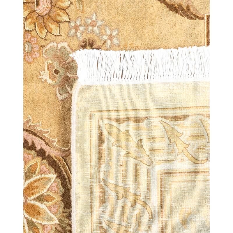 Overton Hand Knotted Wool Vintage Inspired Traditional Mogul Ivory Area Rug - 8 x 10