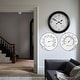 preview thumbnail 6 of 10, Large Outdoor Wall Clock Thermometer Combo, Waterproof Silent Garden Weather Station Home Indoor Patio Pool Black
