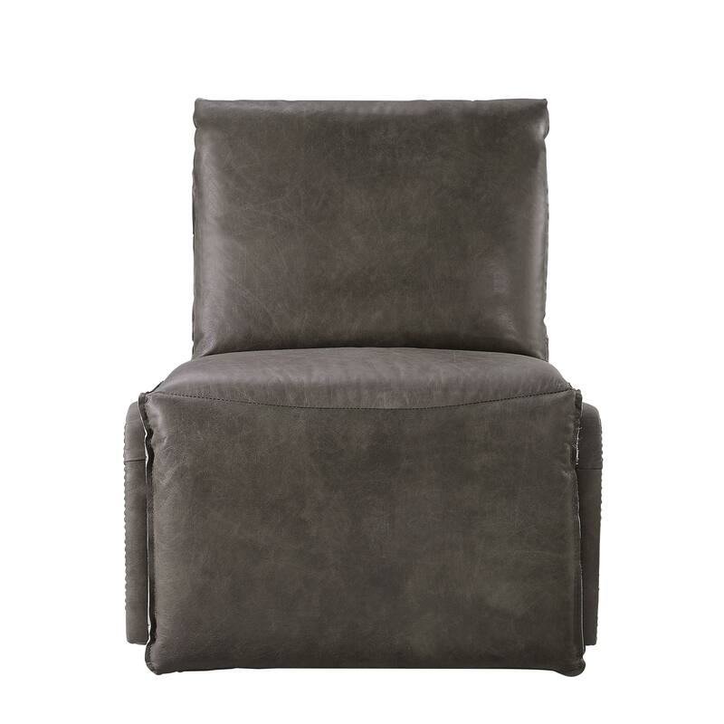 Bothell Gray Aluminum Patchwork Recliner