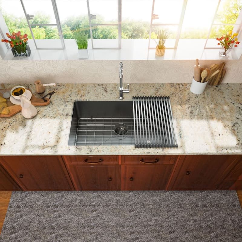 30"/32"/33" Undermount Stainless Steel 16Gauge Kitchen Single Bowl Sink