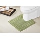 preview thumbnail 23 of 61, Better Trends Lilly Crochet Cotton Reversible Tufted Bath Rugs 20" x 20" - Sage