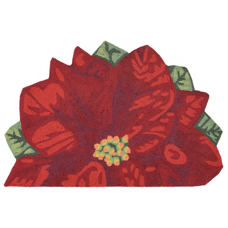 Liora Manne Frontporch Poinsettia Indoor/Outdoor Mat