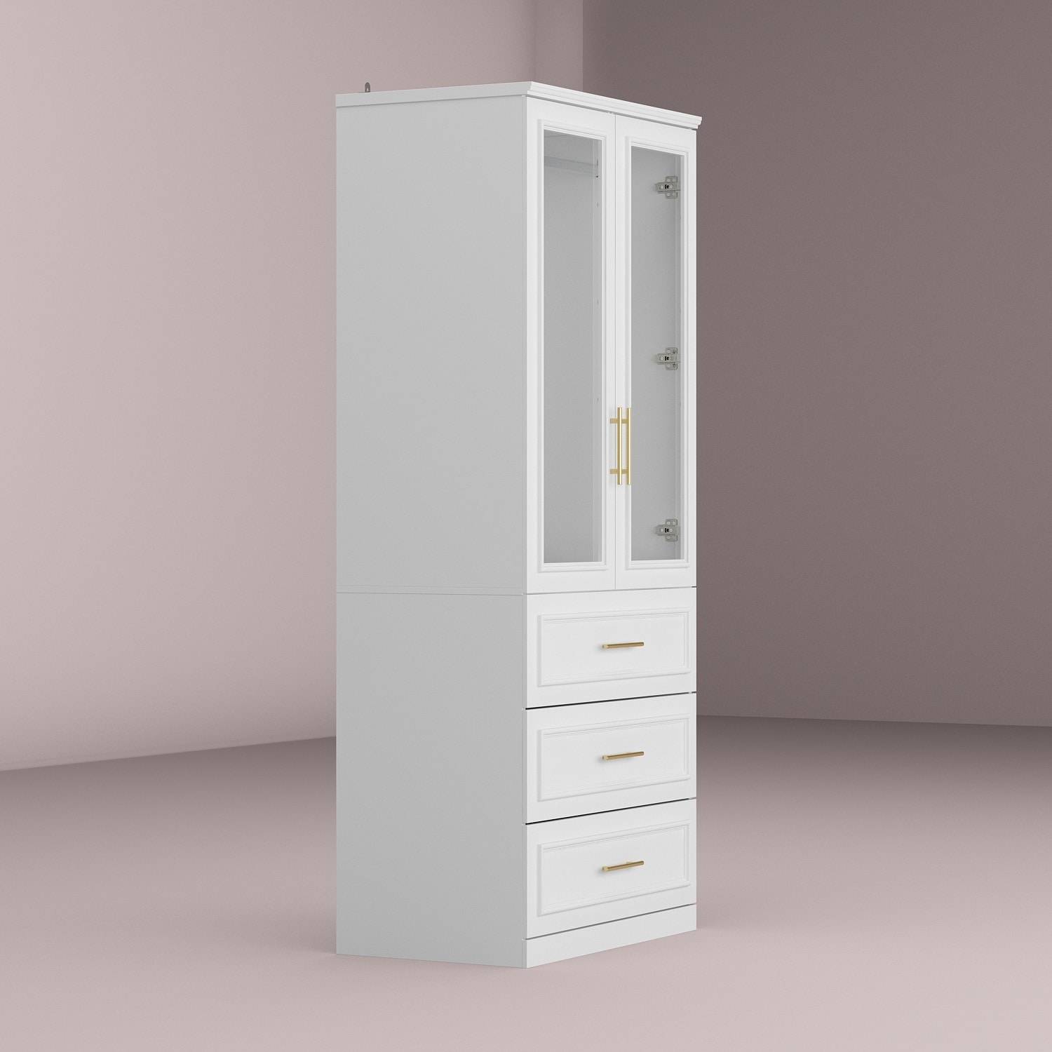 Modern Freestanding Wardrobe Armoire Closet High Cabinet Storage White - On  Sale - Bed Bath & Beyond - 36256383