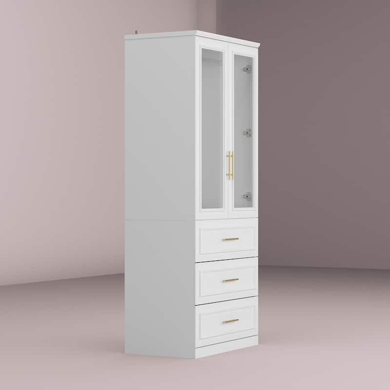 Modular Wardrobe Combo Armoires Closet Freestanding Cabinet Organizer