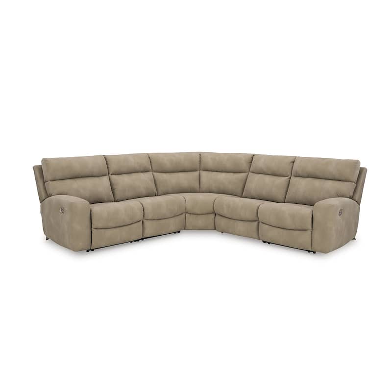 Signature Design by Ashley Next-Gen DuraPella 5-Piece Power Reclining Sectional - 105.5"W x 104.5"D x 42"H