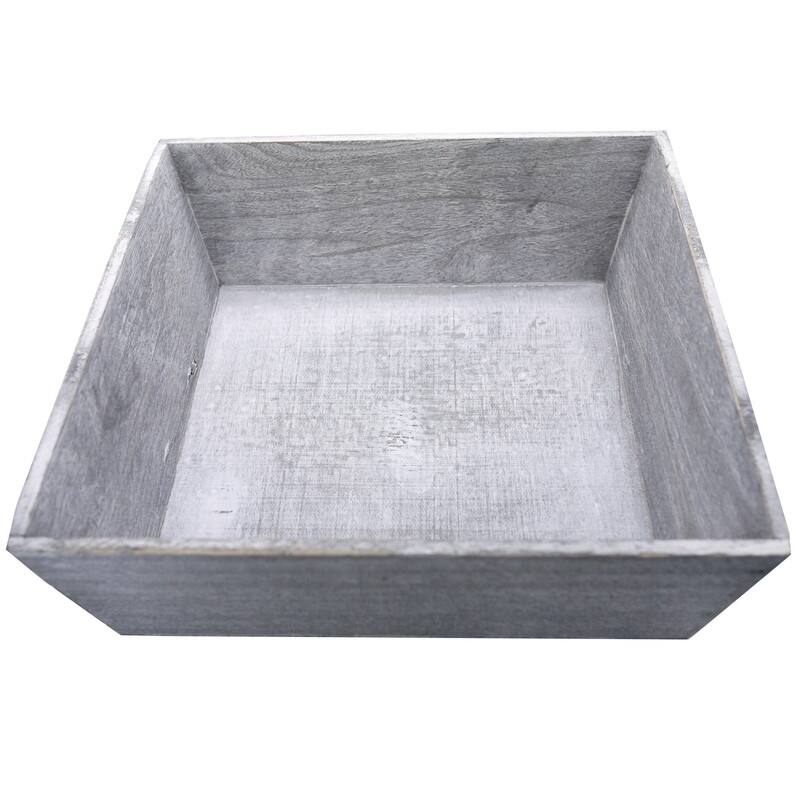 ABN5E022-GY GREY Washed Wood Tray