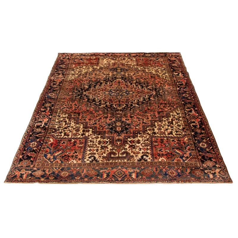 ECARPETGALLERY Hand-knotted Sarabi Copper Wool Rug - 7'0 x 10'4
