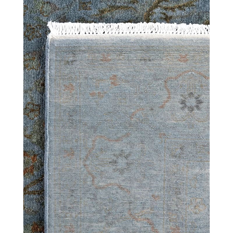Contemporary Overdyed Wool Hand Knotted Area Rug - 4' 0" x 8' 3"