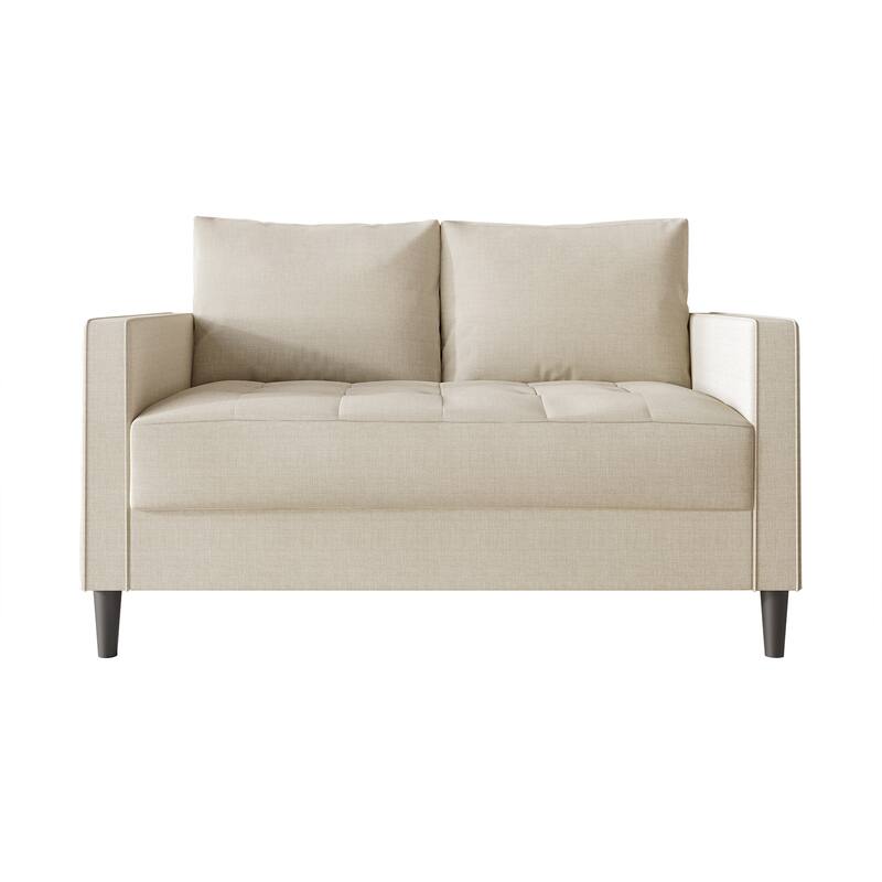 CraftPorch Contemporary Minimalist Linen Upholstered 3-Piece Living Room Set