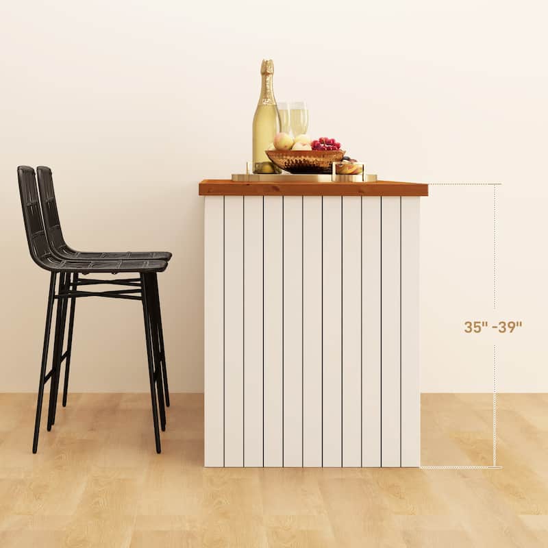 HOMCOM Rattan Counter Height Bar Stools Set of 2, 26" Wicker Barstools with Back, Modern Bar Chairs for Kitchen Island, Black
