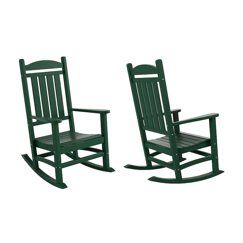 Laguna Hdpe All Weather Outdoor Patio Rocking Chair (Set of 2)